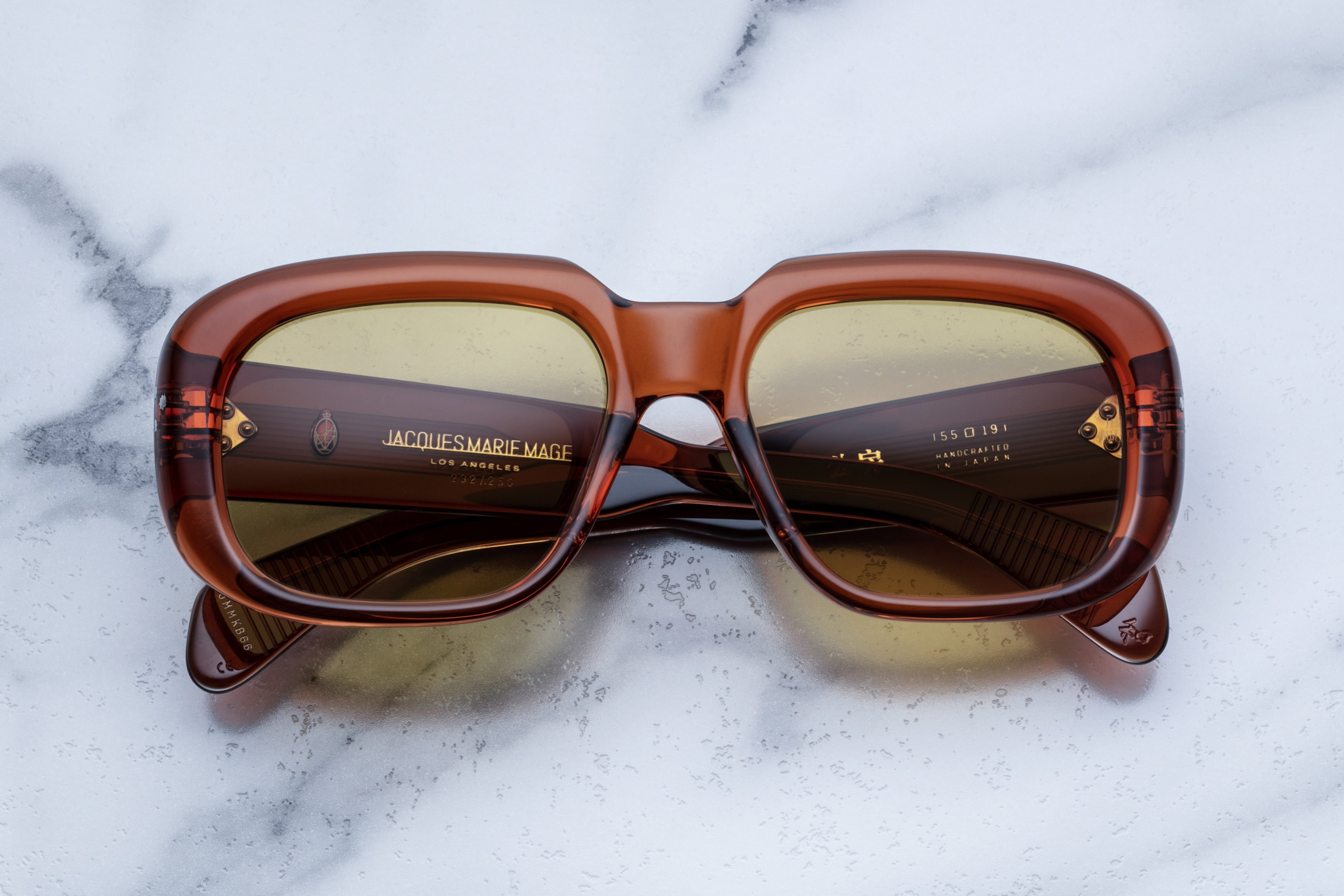 Jacques Marie Mage Kobo occhiali da sole 28 Burlwood
