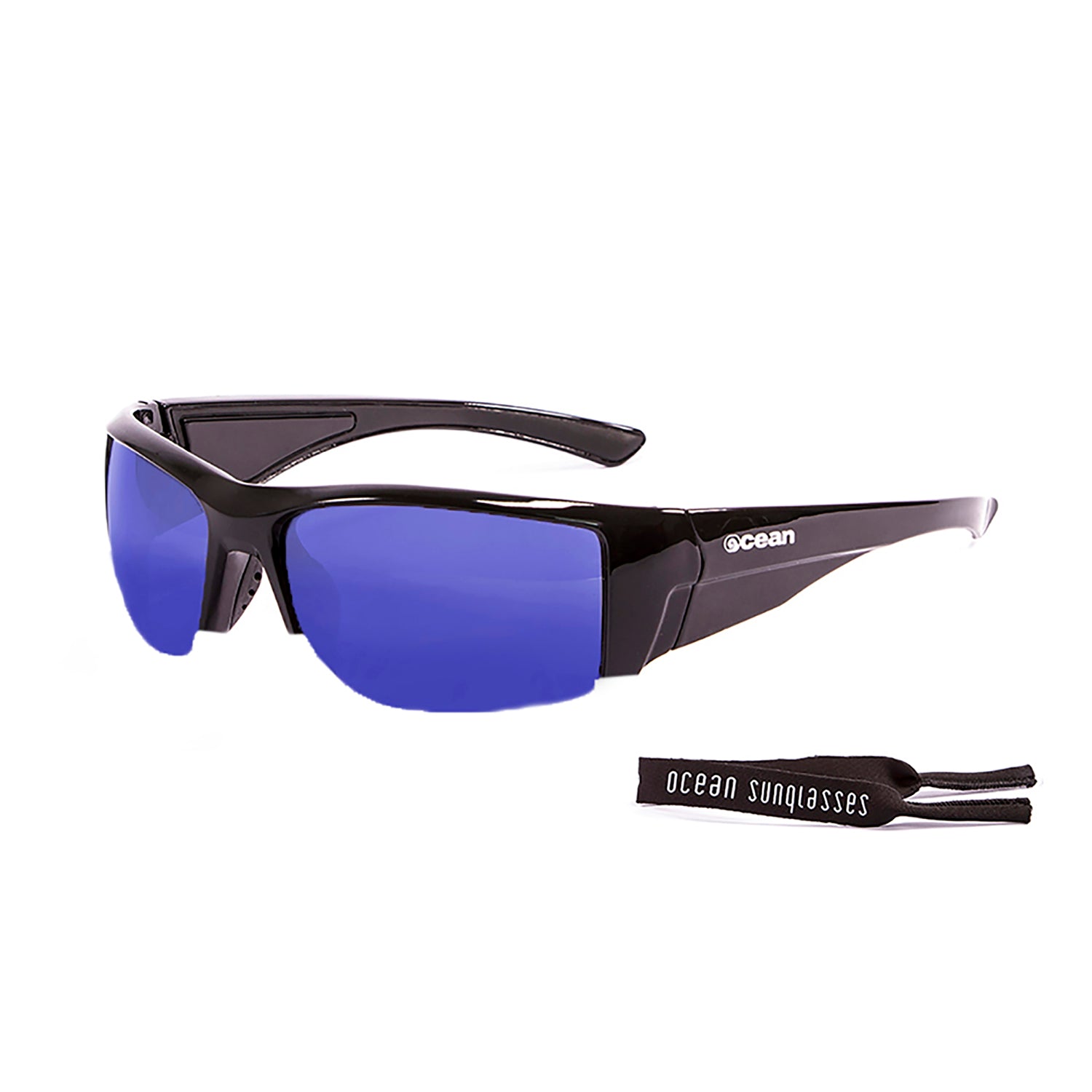 Ocean Guadalupe occhiali sole half-rim nero smoke