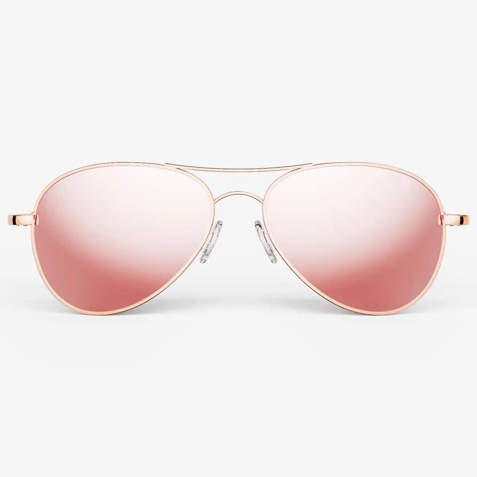 Randolph Amelia 22K Rose Gold & Rose Gold occhiali da sole 57mm