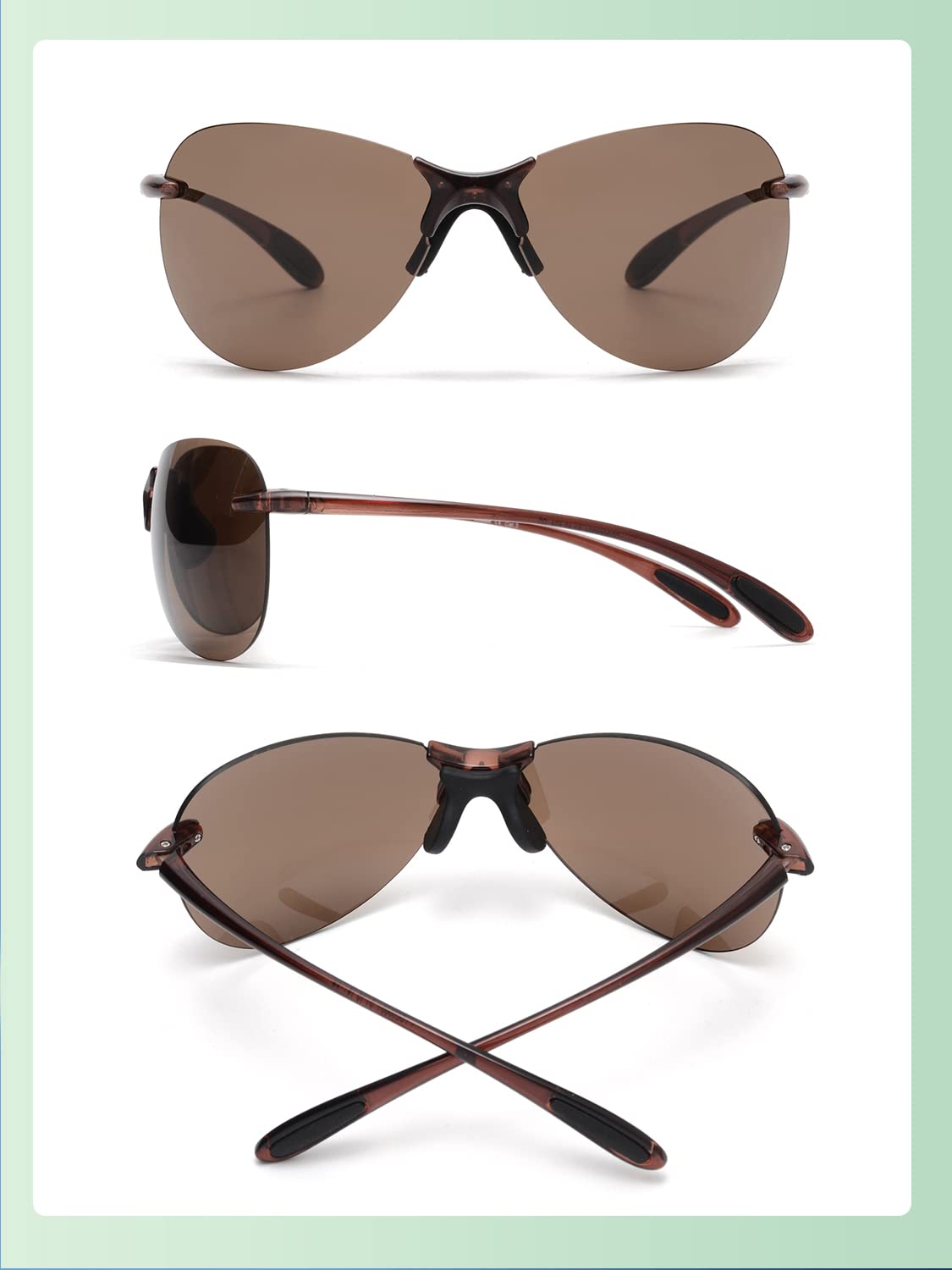 Glindar TR90 Pilot occhiali da sole sportivi uomo donna