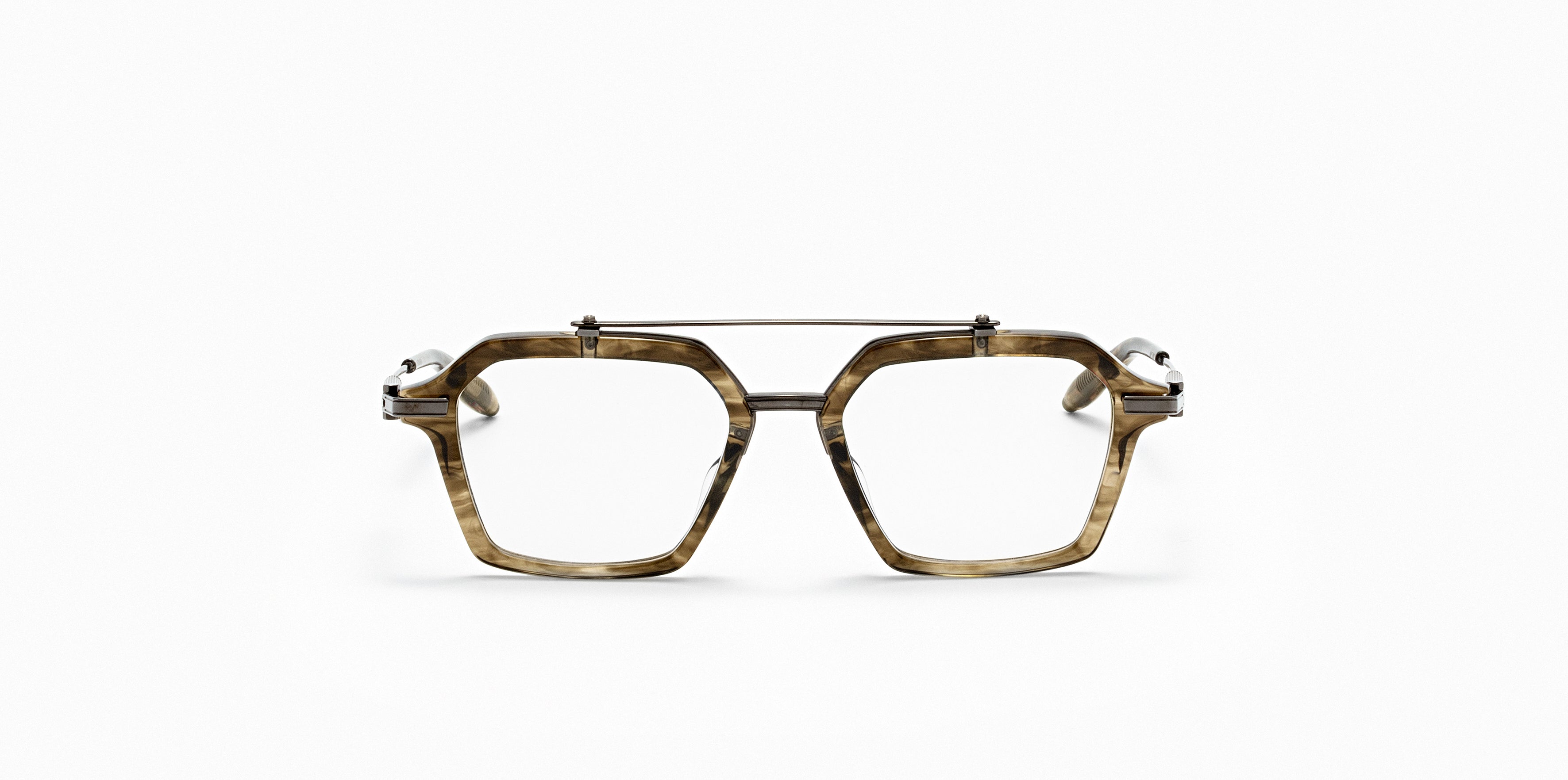 Akoni Horizon Akari 51 occhiali da vista Green Tortoise acetato