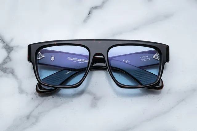 Jacques Marie Mage Ritz occhiali da sole Ciel Cerulean CR39