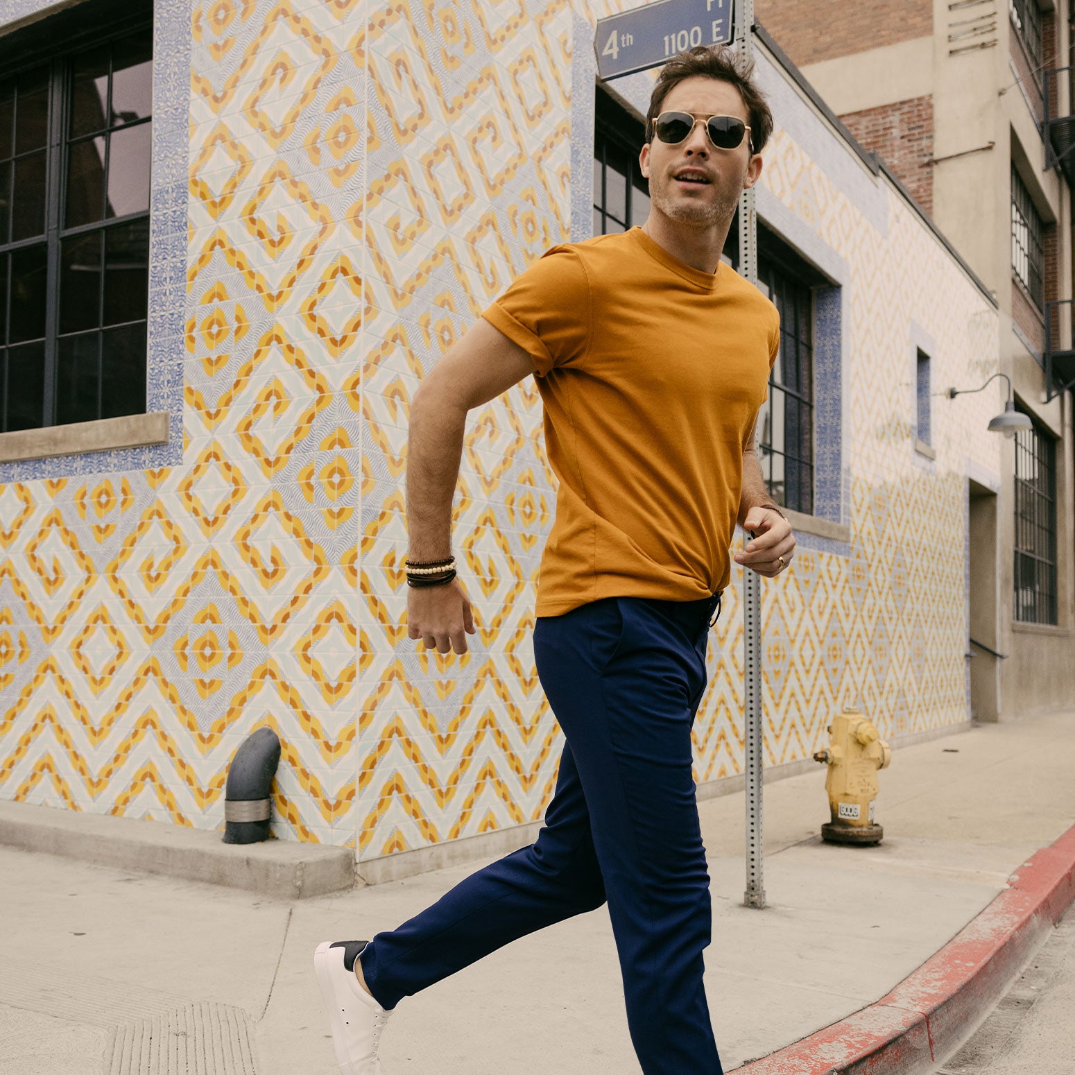 Randolph Aviator 23k Gold Cobalt occhiali da sole graduati