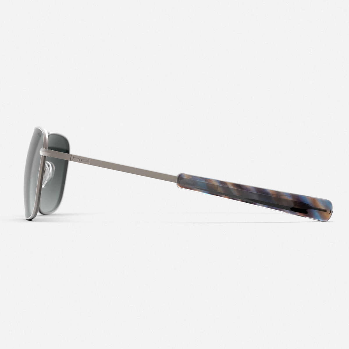 Randolph Aviator Satin Gunmetal Slate Occhiali Sole 55