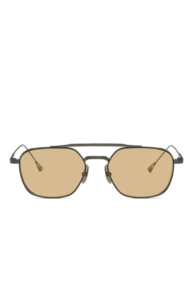 Lunetterie Generale Route 66 occhiali da sole aviatore titanio bronzo