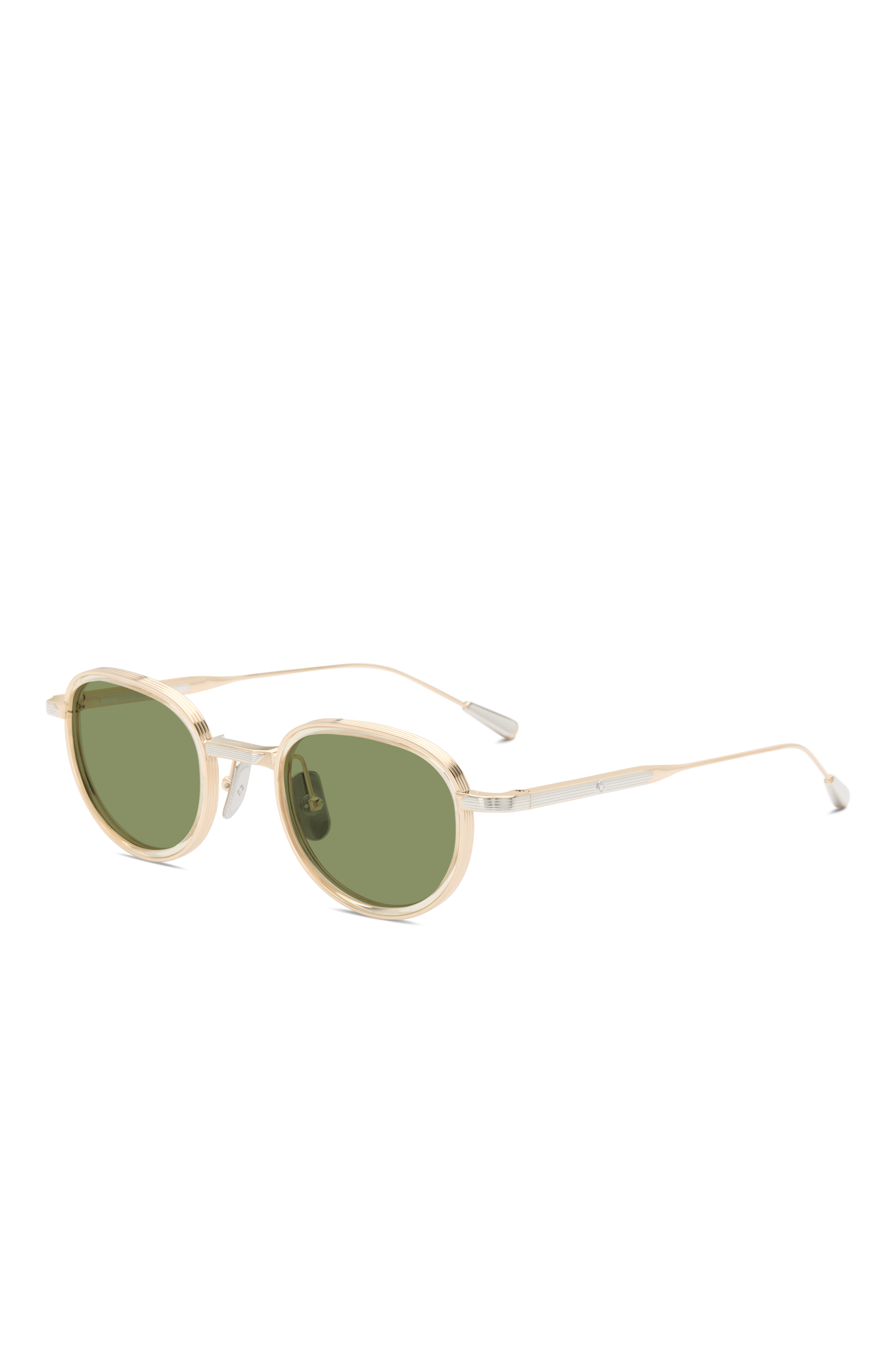 Lunetterie Generale Panache occhiali sole nero blu titanio