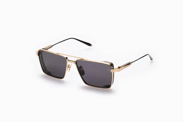 Akoni Horizon Sprint-A occhiali da sole Brushed Gold titanio
