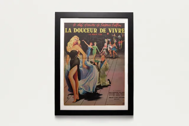Jacques Marie Mage La Dolce Vita poster originale 1960
