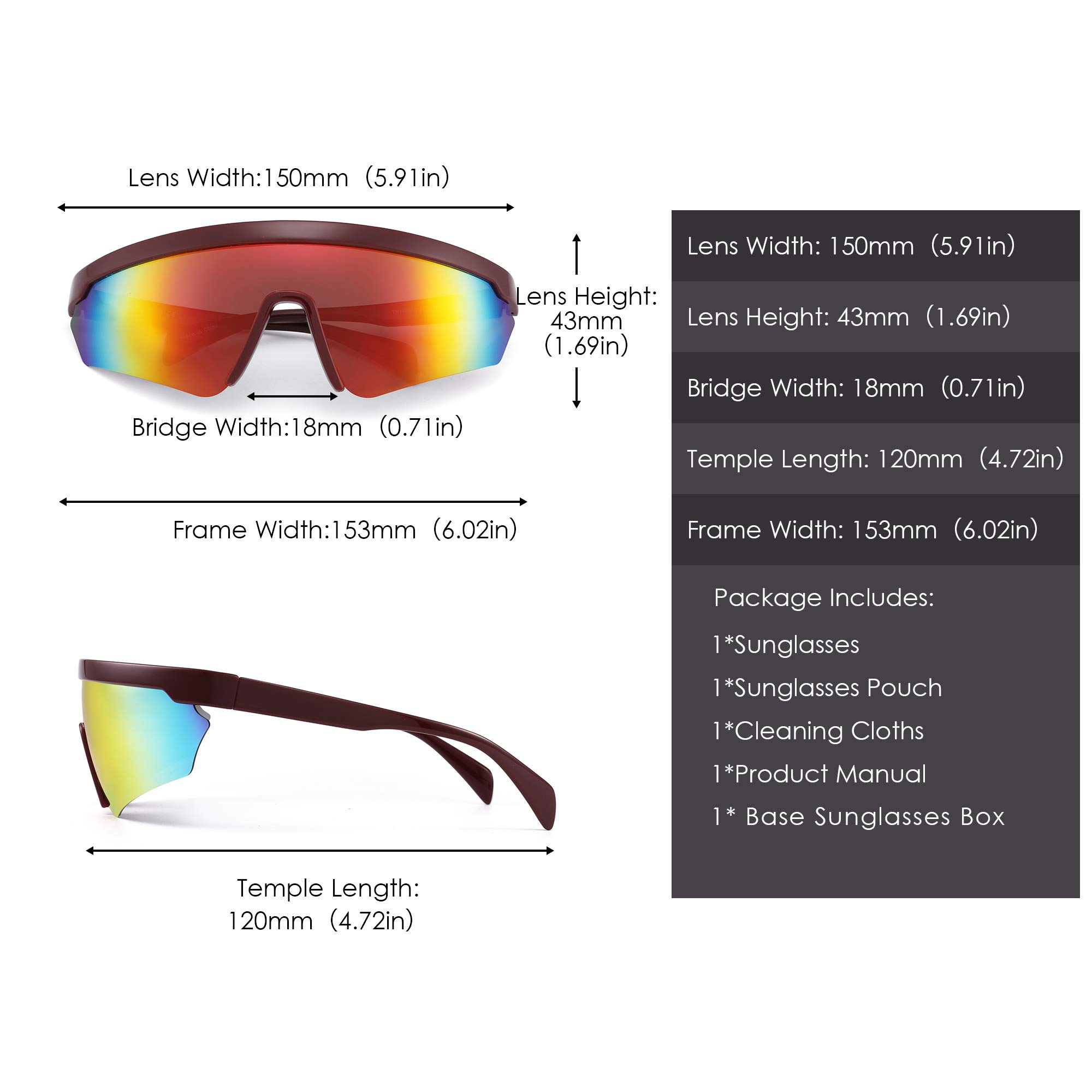 Glindar Sport occhiali da sole polarizzati uomo UV400