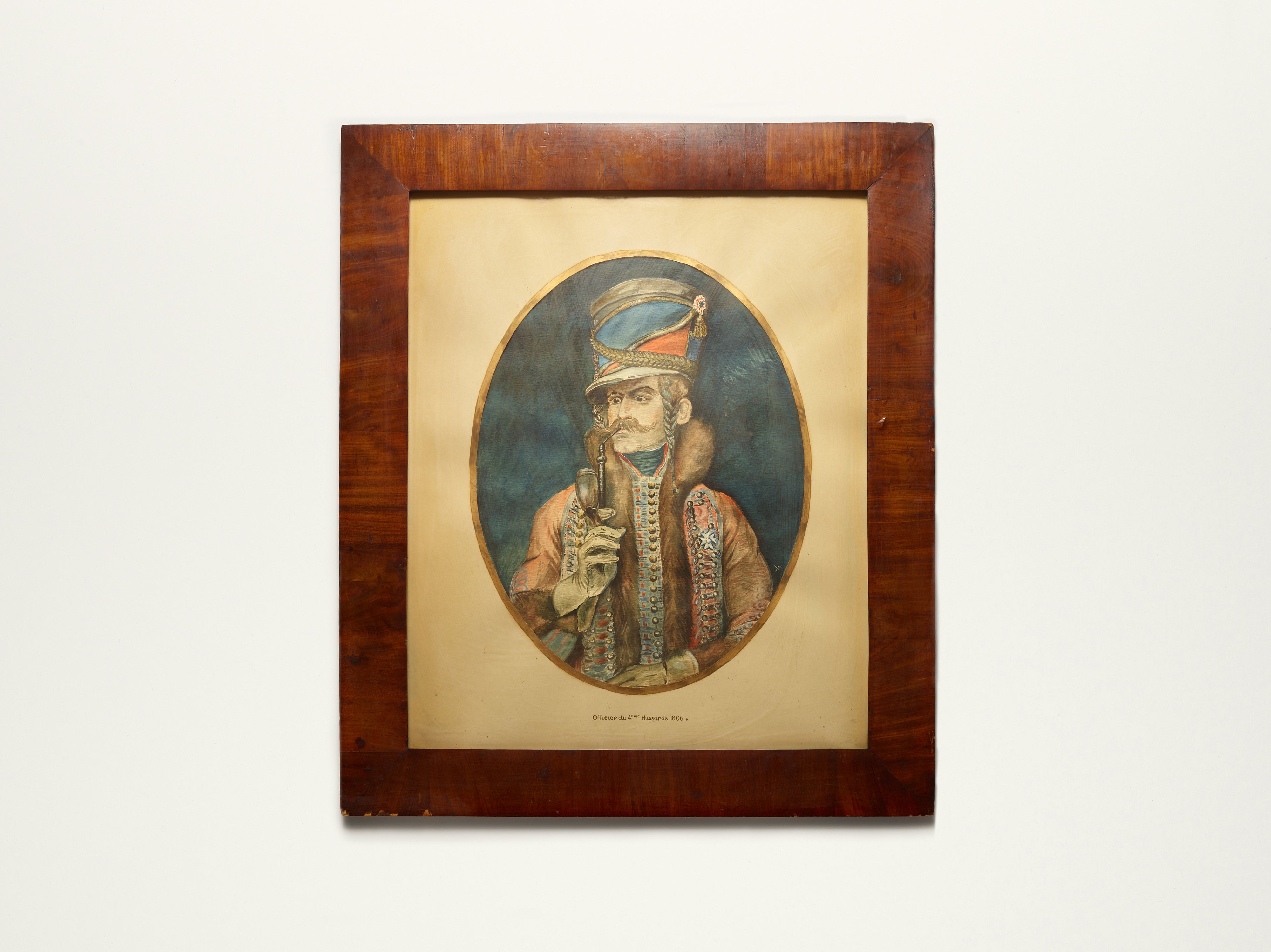 Jacques Marie Mage Hussard quadro acquerello militare