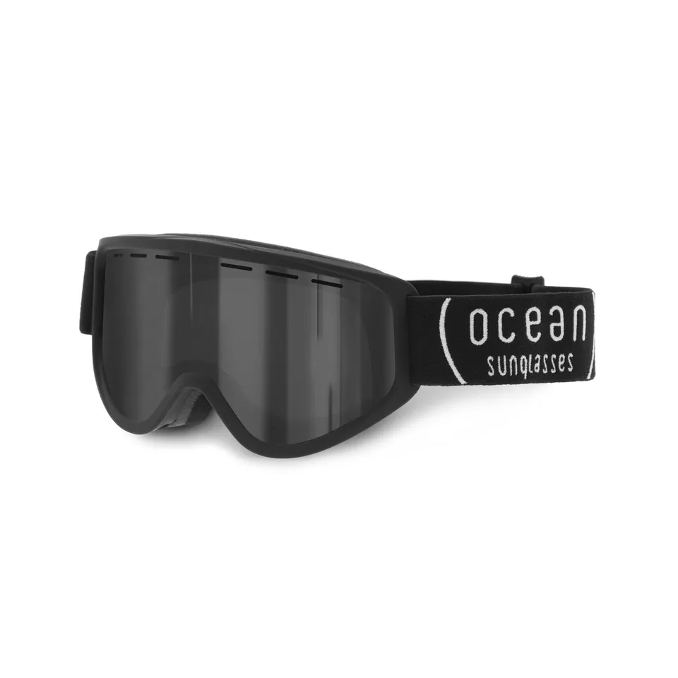 Ocean Sunglasses Ice maschera da sci bambino nera smoke