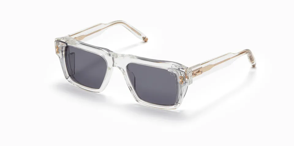 Akoni Horizon Hercules occhiali da sole crystal clear acetato