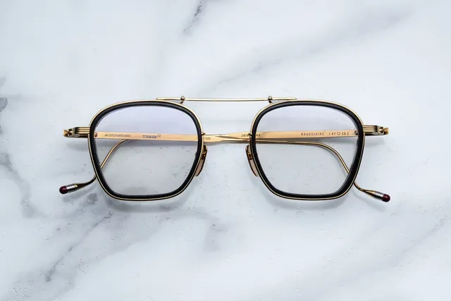 Jacques Marie Mage Baudelaire RX occhiali da vista 14U Ebony titanio