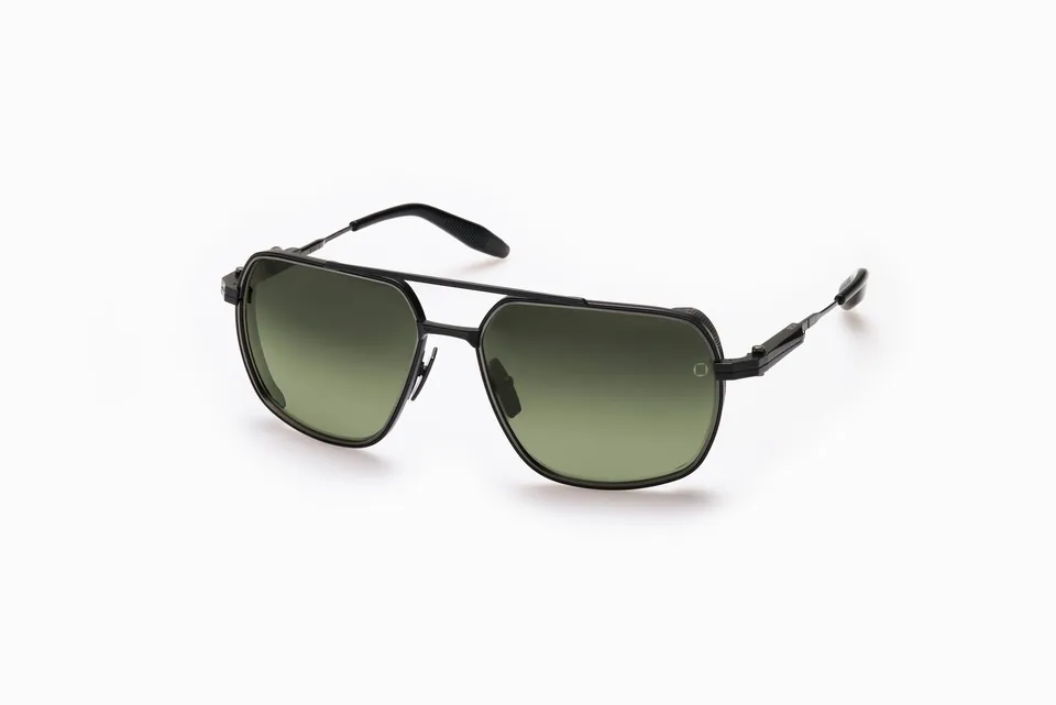 Akoni Horizon Pathfinder occhiali da sole Matte Black titanio