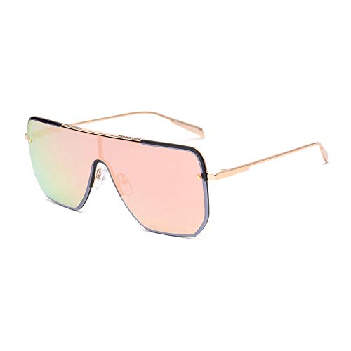 Glindar Scudo occhiali da sole oversize flat top unisex sport
