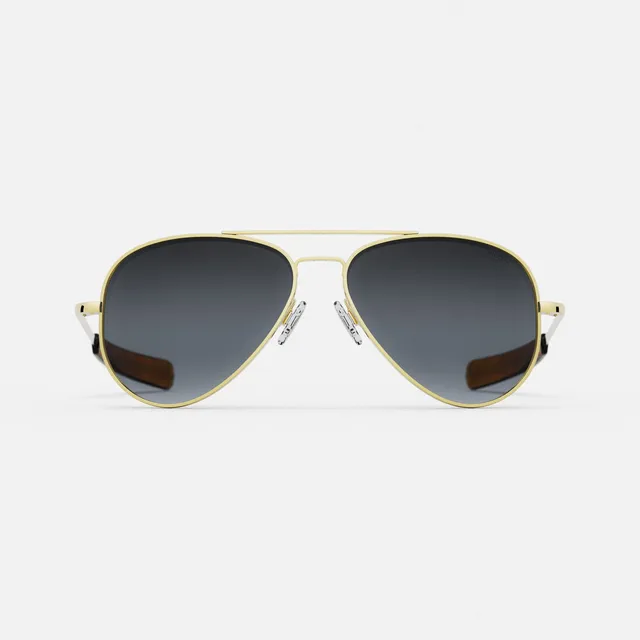 Randolph Concorde 23k Gold occhiali da sole Slate 64 mm