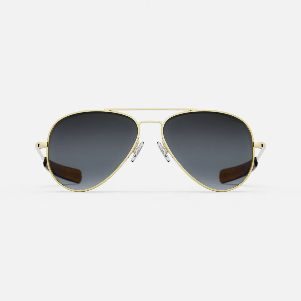 Randolph Concorde 23k Gold occhiali da sole Slate 64 mm