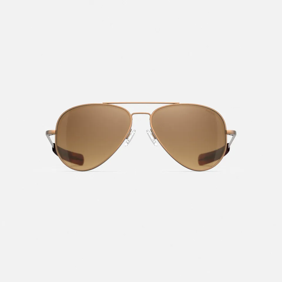 Randolph Concorde occhiali da sole vista oro sabbia 57mm