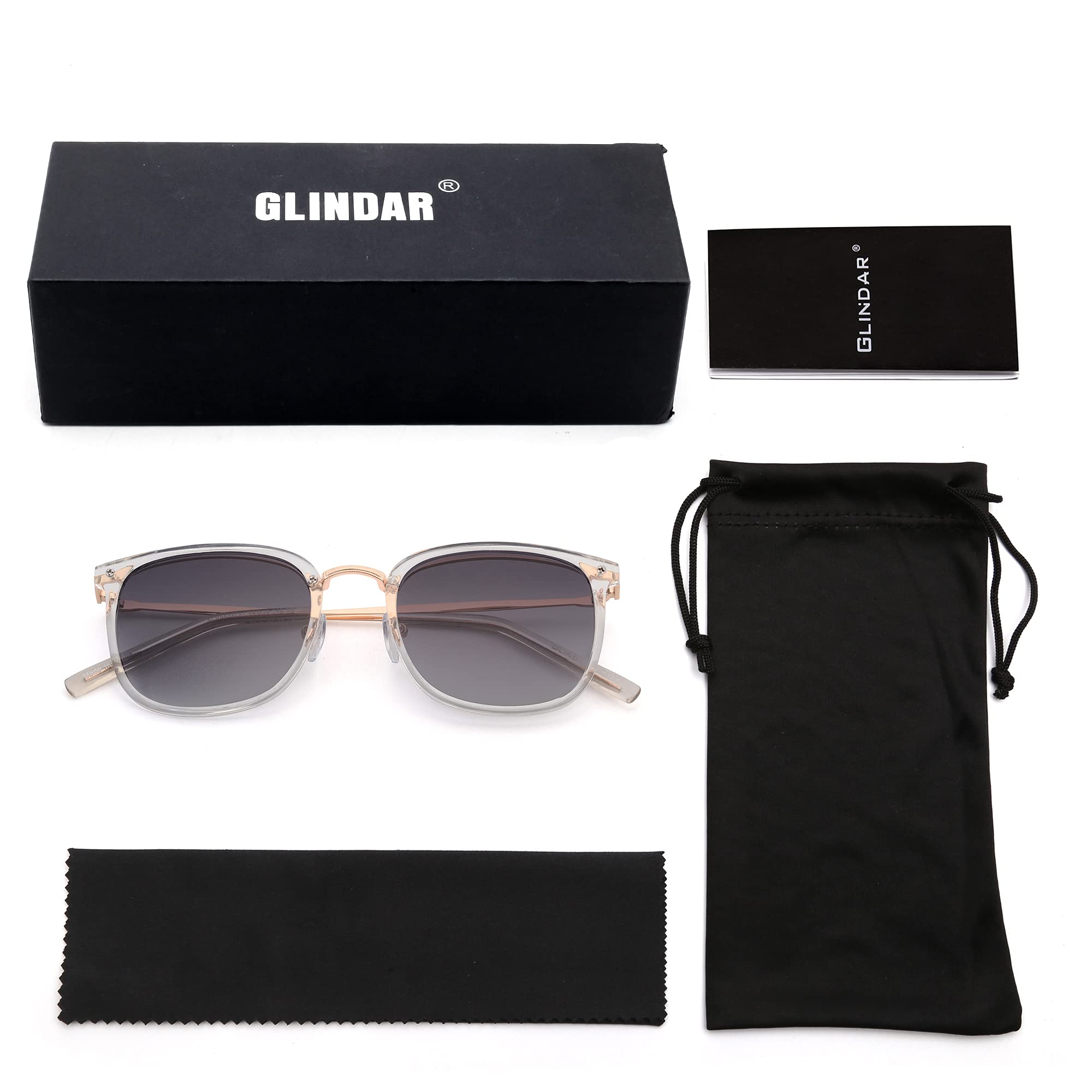 Glindar Quadrati Classici occhiali da sole polarizzate UV400