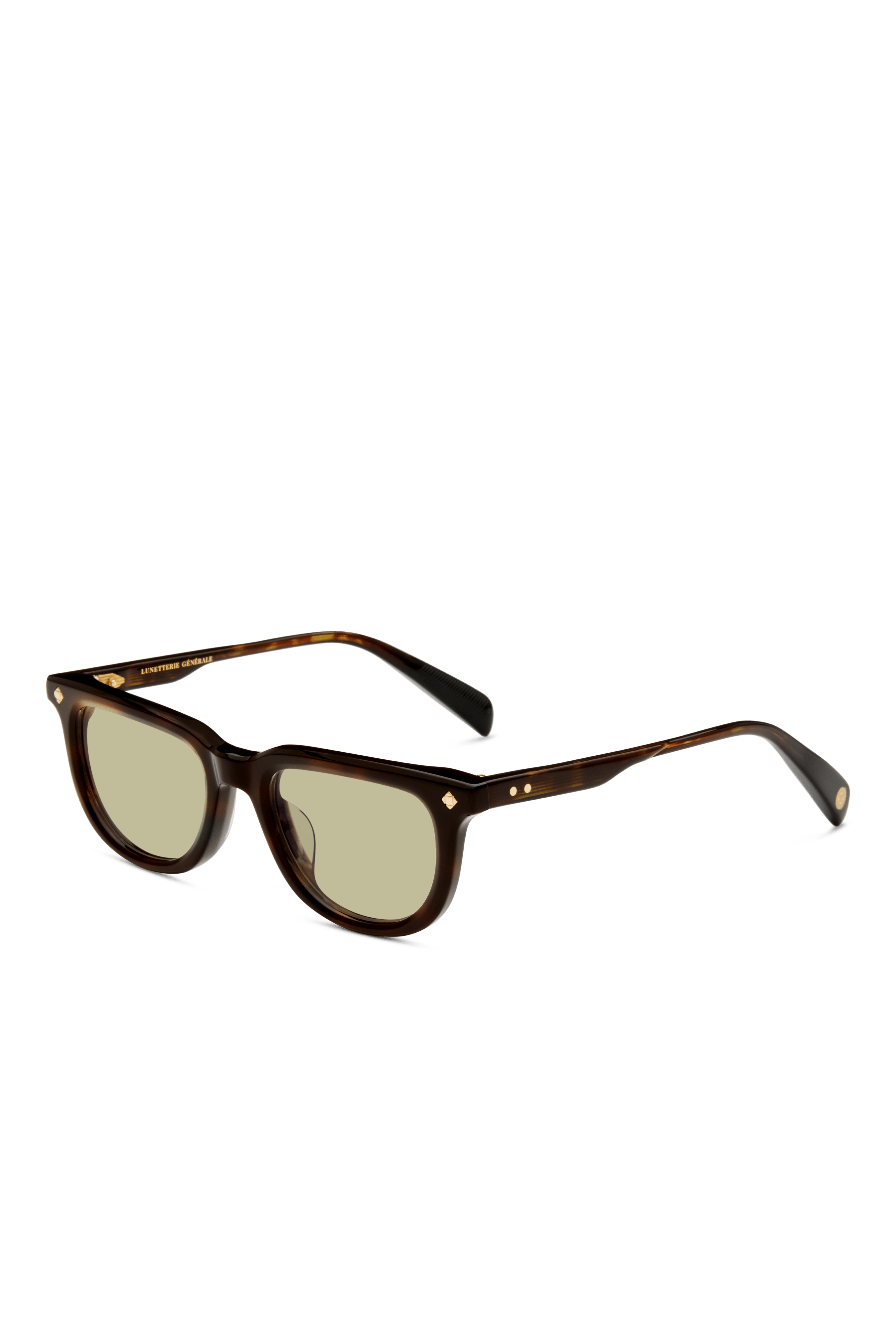 Lunetterie Générale Tokyo Nights occhiali sole nero teal squadrati