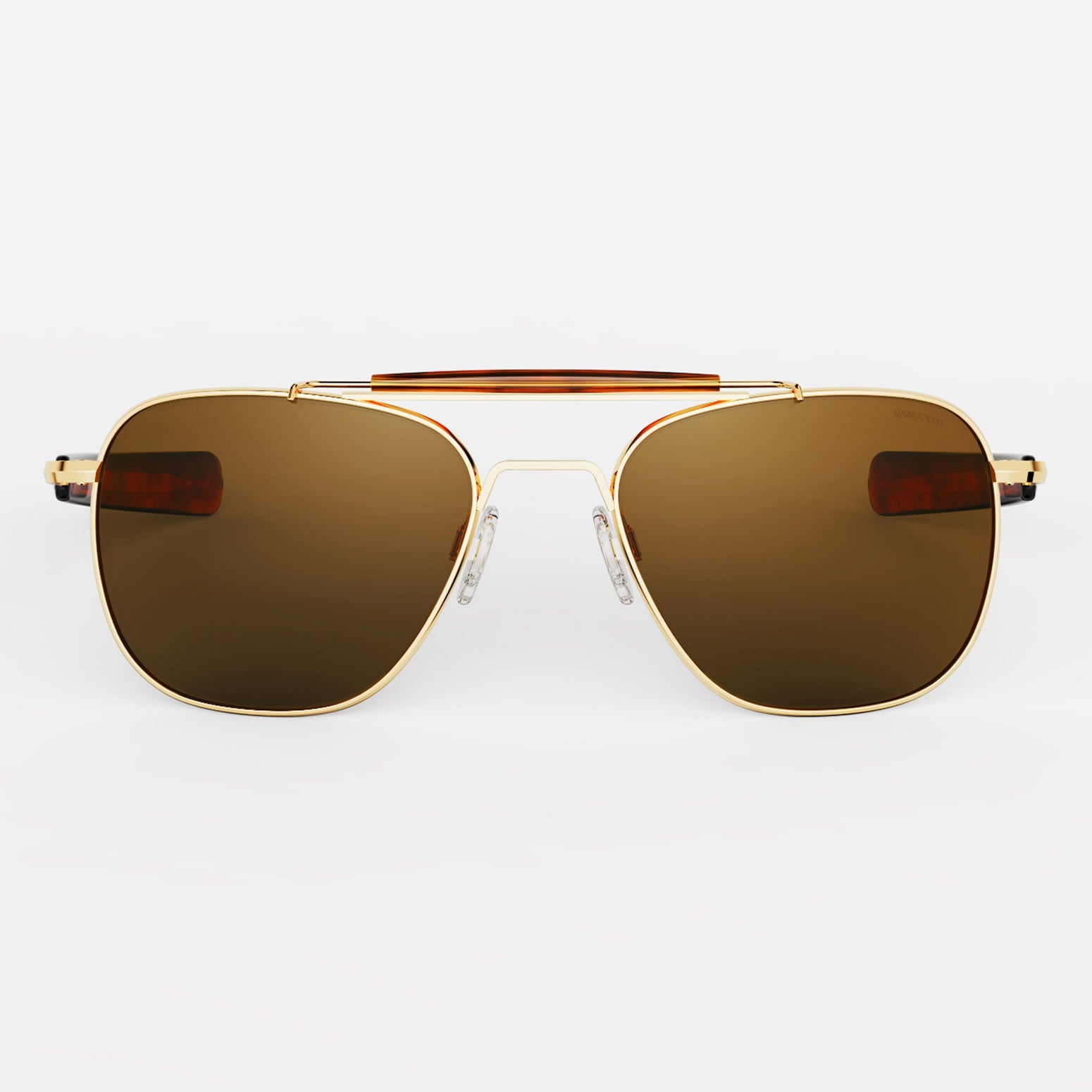 Randolph Aviator II 23k Gold American Tan occhiali sole polarizzati