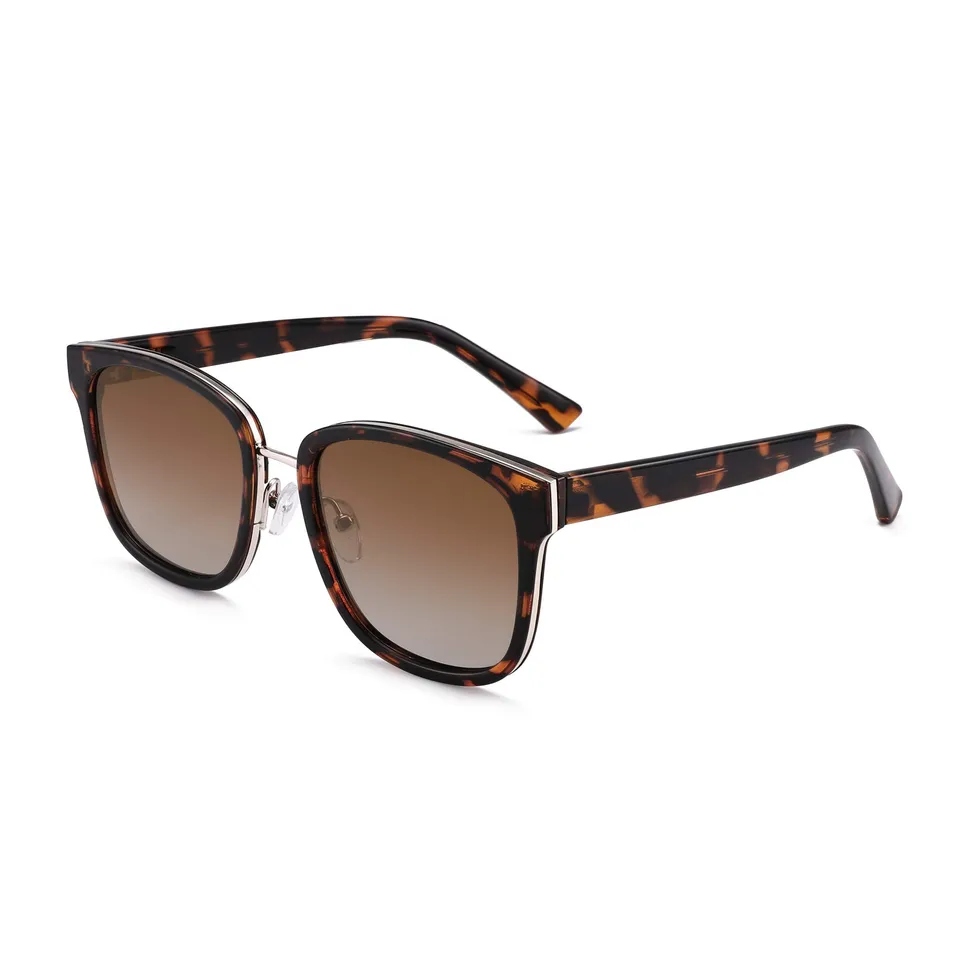 Glindar occhiali da sole lenti quadrate donna UV vintage