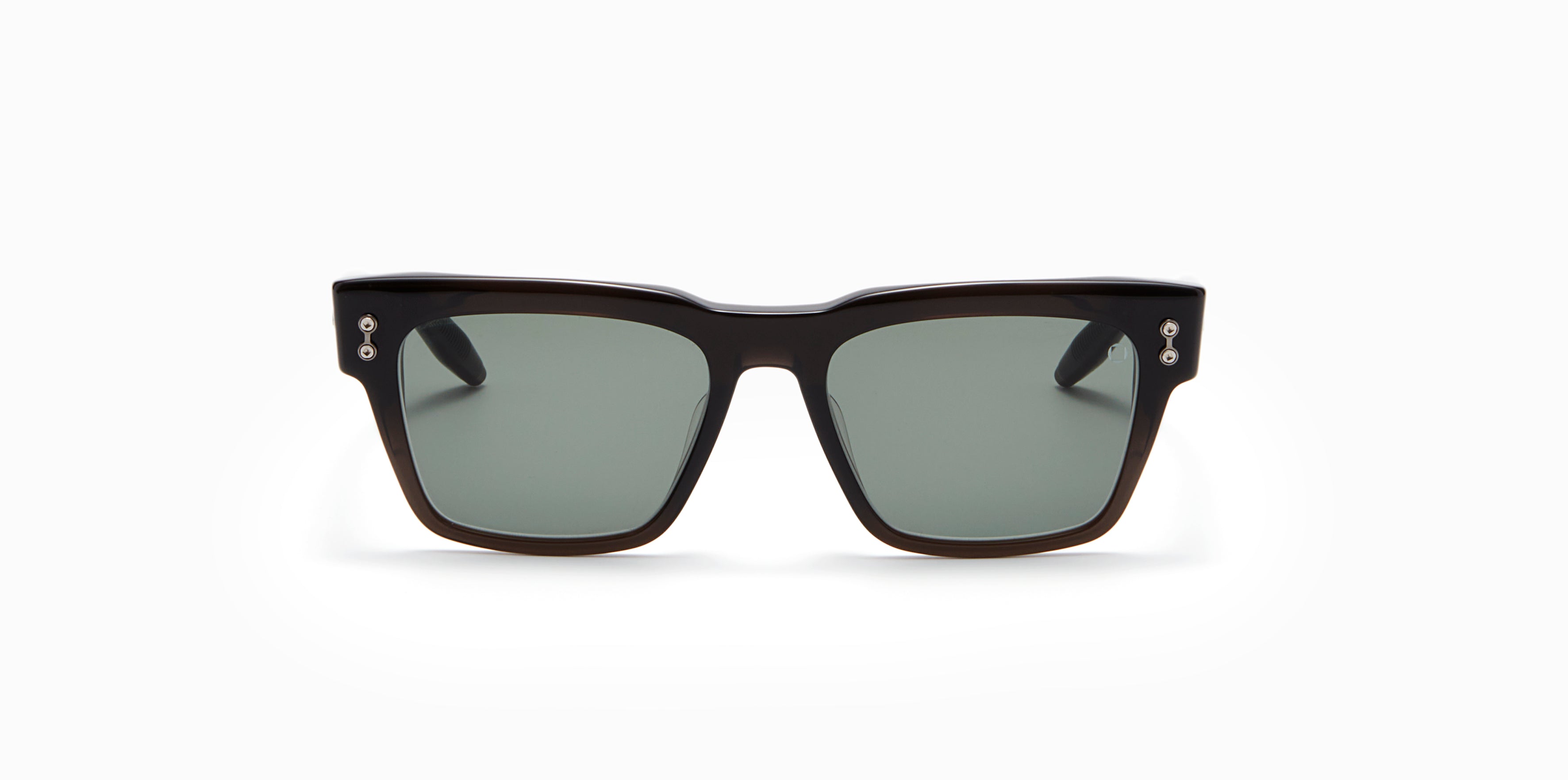 Akoni Columba 56 occhiali da sole nero acetato giapponese