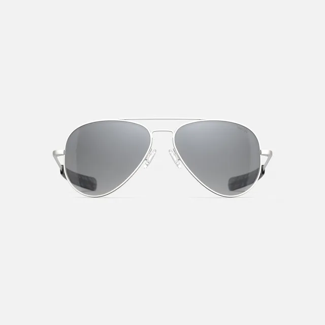 Randolph Concorde occhiali sole graduati satin silver coastal gray