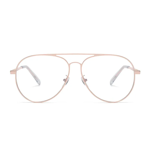 Glindar occhiali luce blu computer unisex metallo