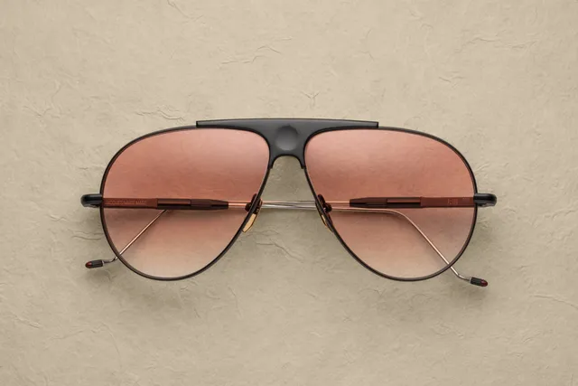 Jacques Marie Mage Daido occhiali da sole Black Apricot