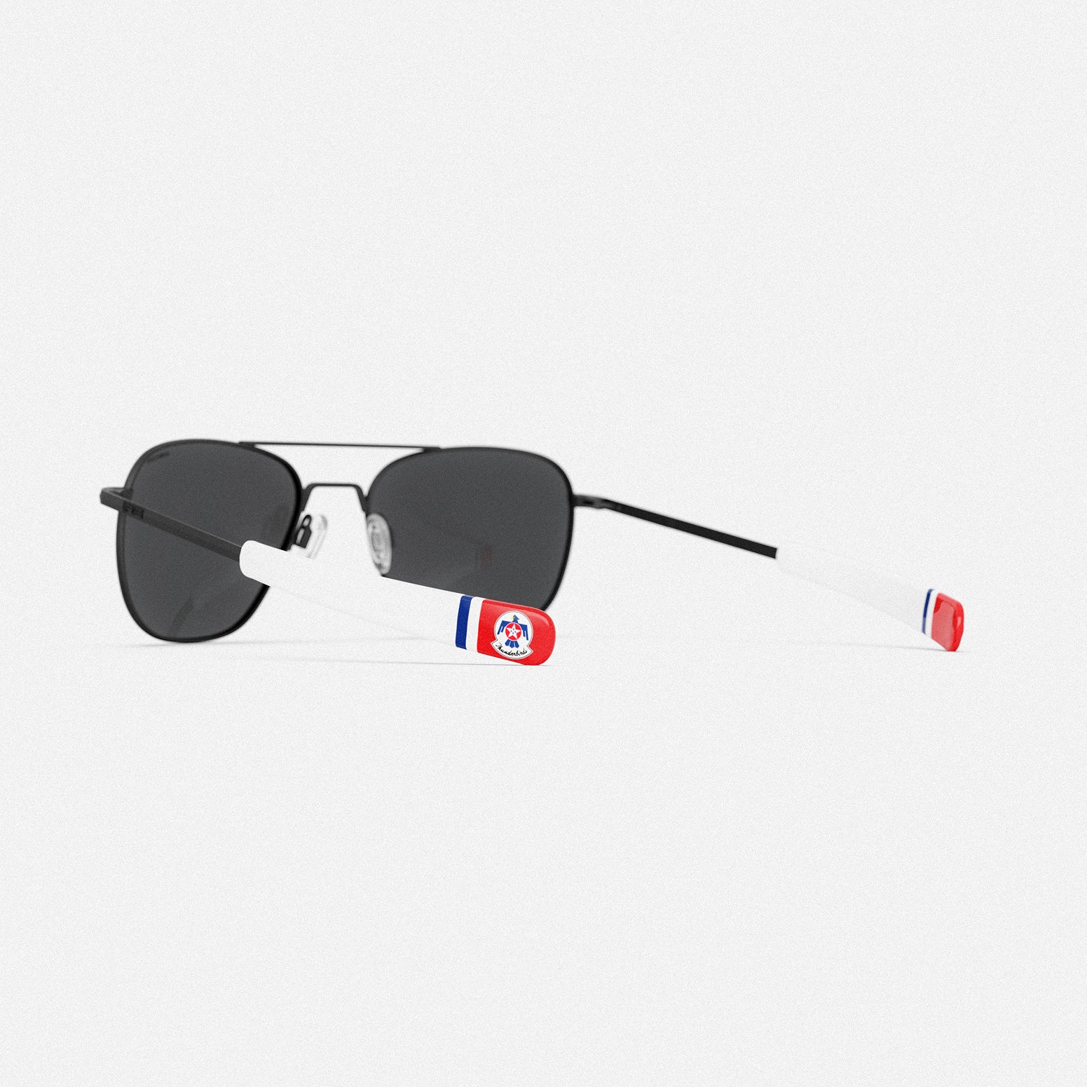 Randolph Thunderbirds Aviator occhiali da sole Matte Black