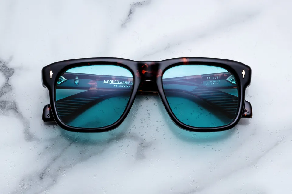 Jacques Marie Mage Yves H24-Aegen occhiali da sole blu