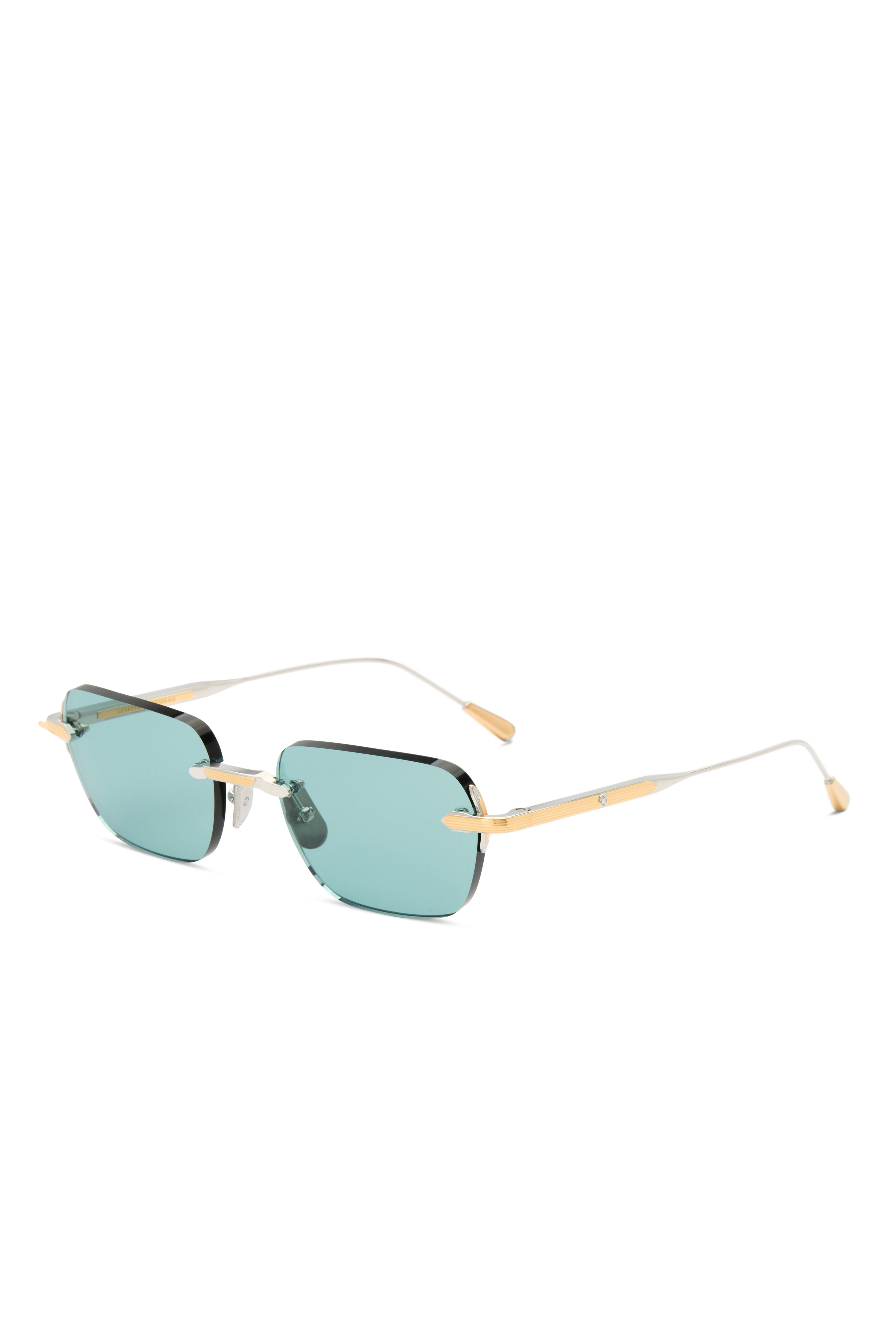 Lunetterie Générale Wabi-Sabi occhiali sole rimless nero blu