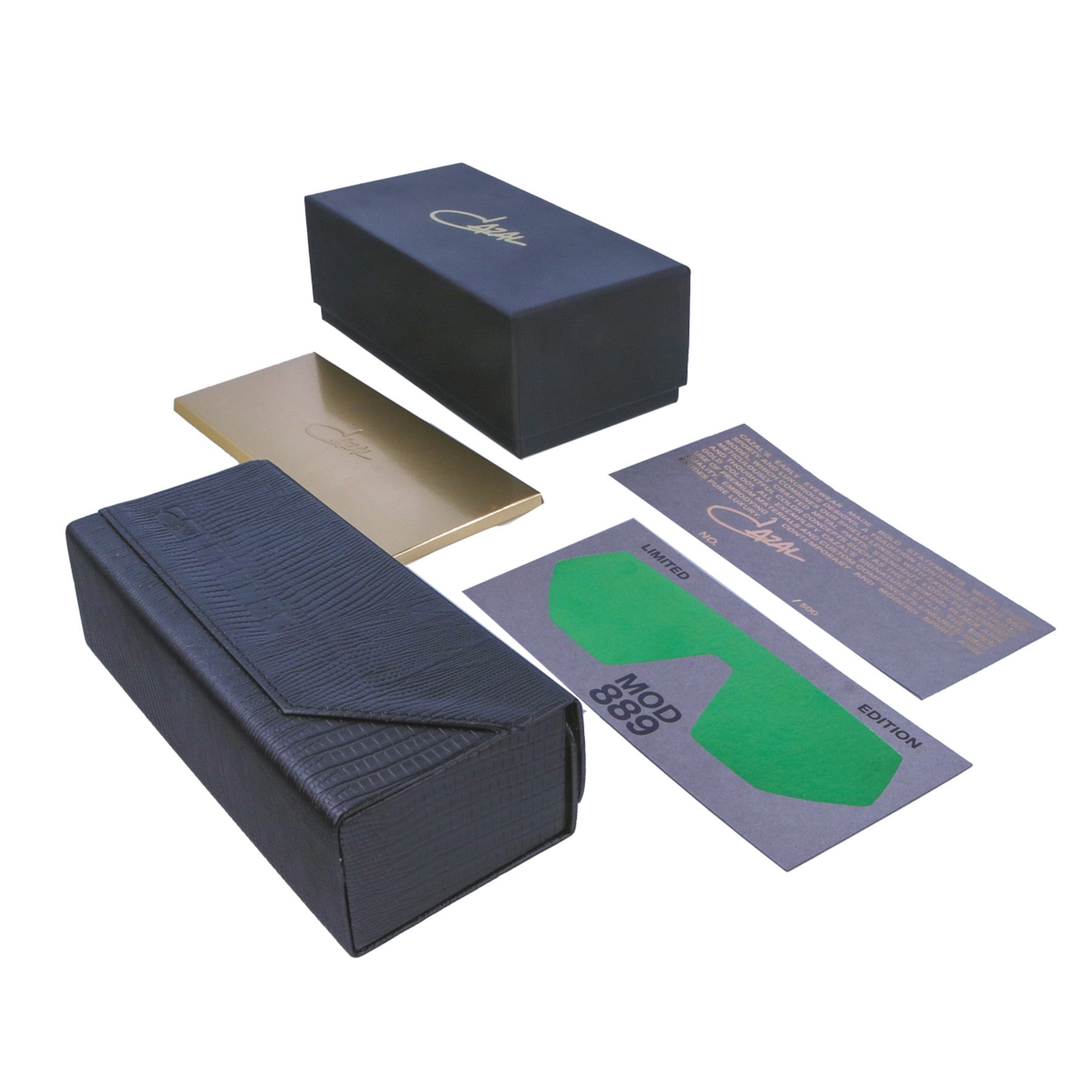 Cazal Legends MOD 889 occhiali da sole nero-oro uomo limitati