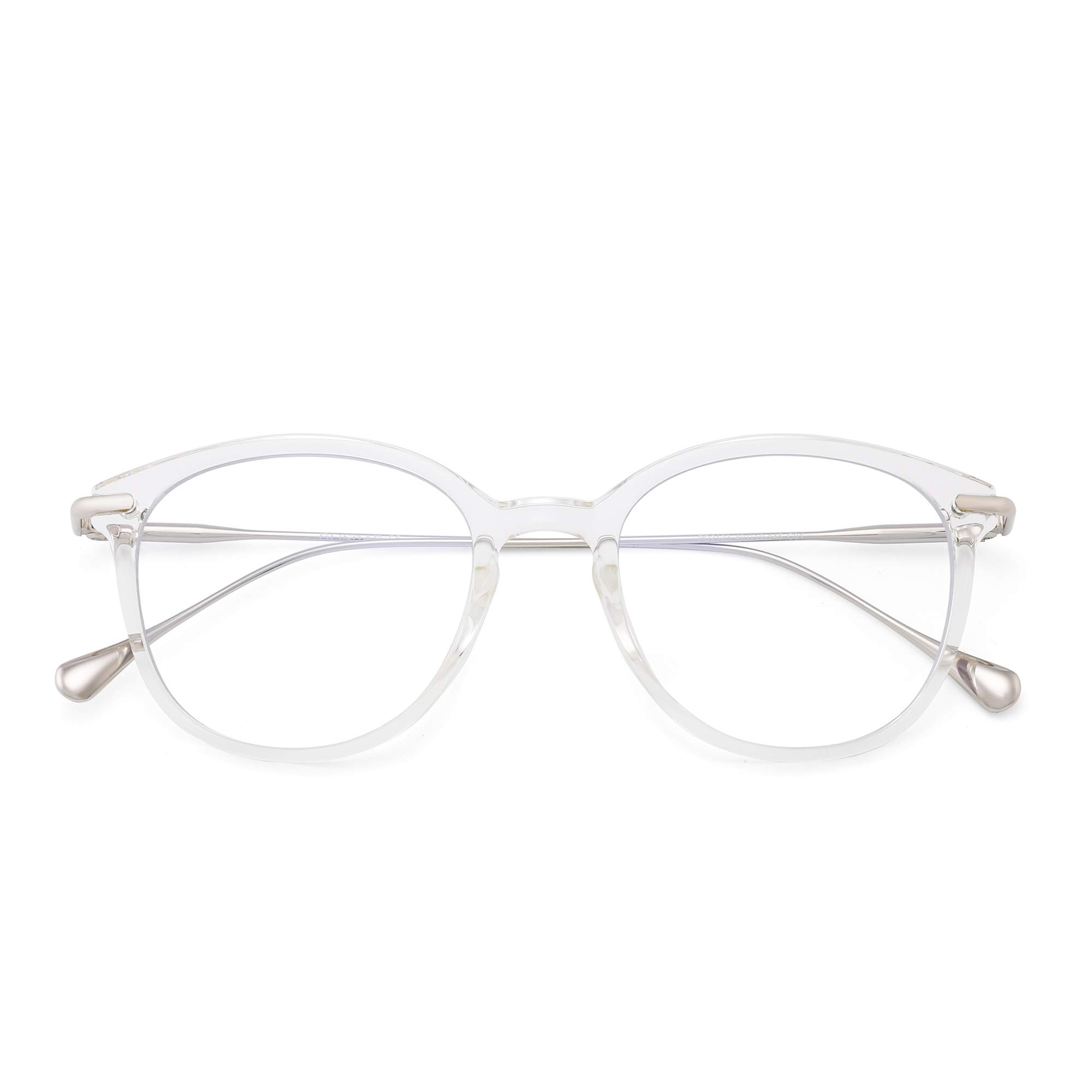 Glindar Retro Rotondi occhiali filtro luce blu neri