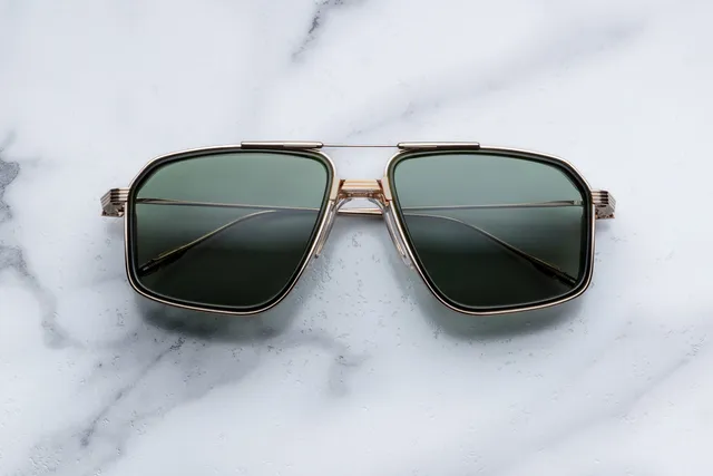 Jacques Marie Mage Jagger occhiali da sole L6-Cypress protezione UV