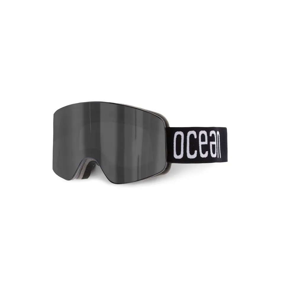 Ocean Etna maschera da sci nera lente smoke