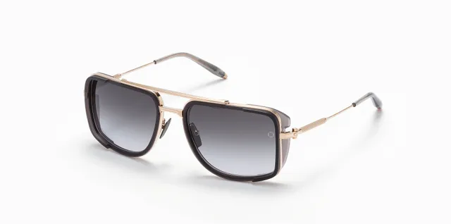 Akoni Stargazer occhiali da sole oro bianco taglia 59