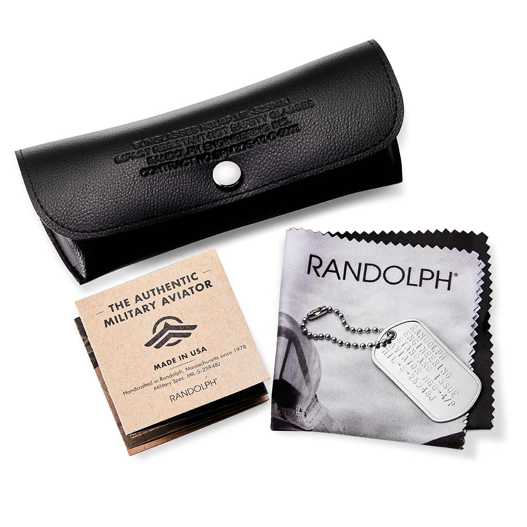 Randolph Aviator occhiali da sole Military 23k Gold Gray