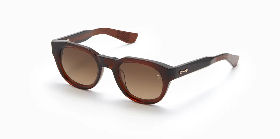 Akoni Alpha occhiali da sole Dark Crystal Brown acetato