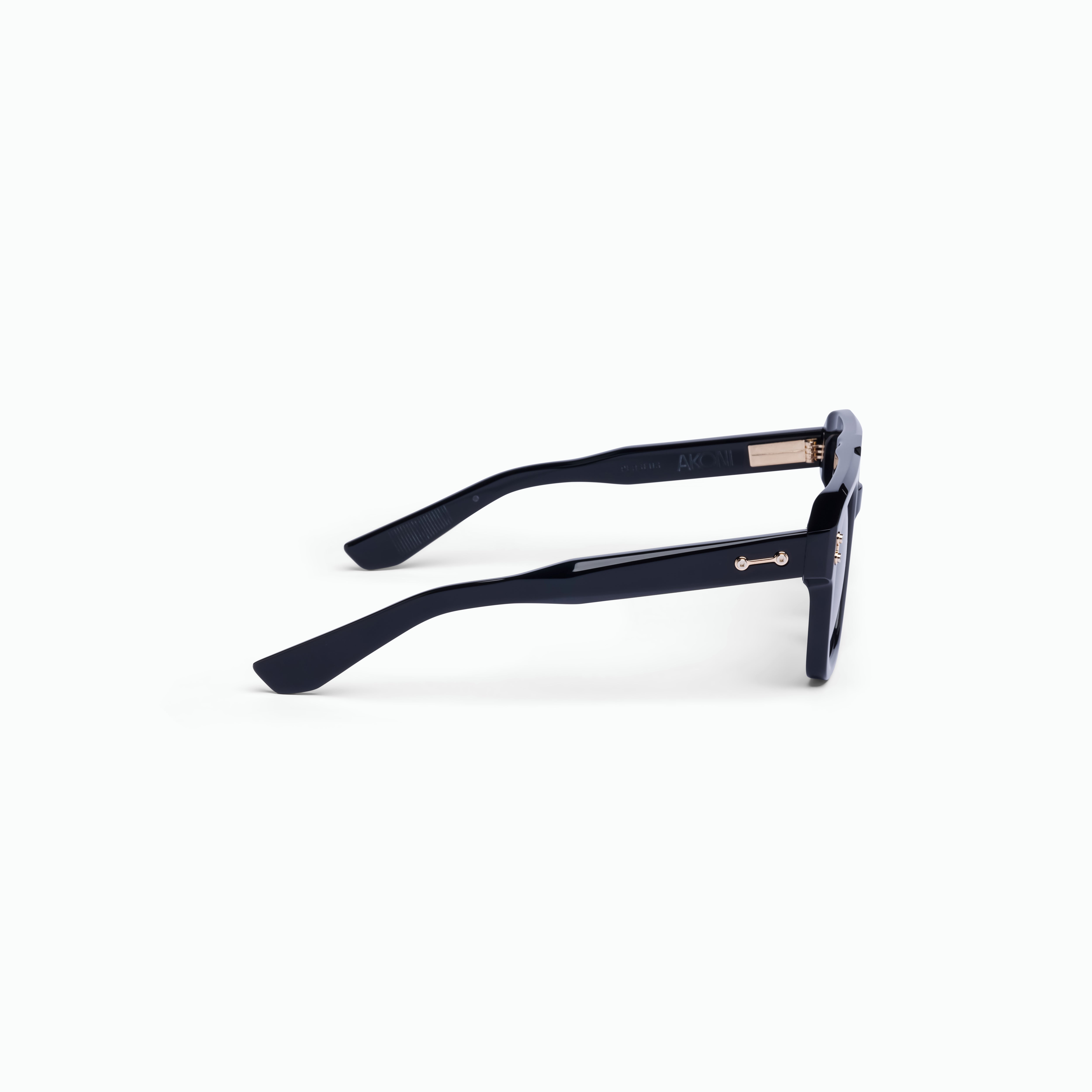 Akoni Horizon Perseus occhiali da sole Solid Black acetato