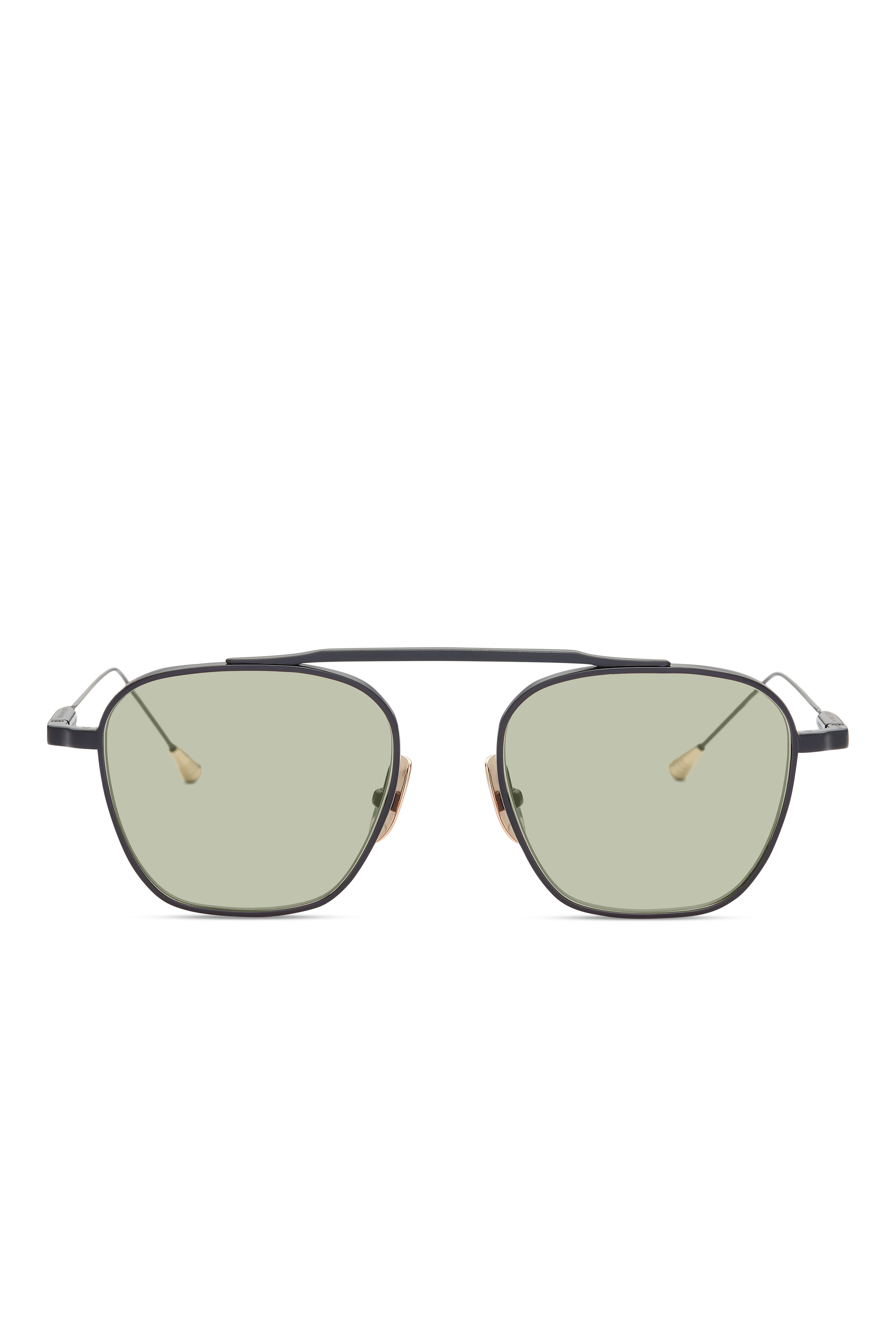 Lunetterie Generale Spitfire occhiali sole nero verde titanio