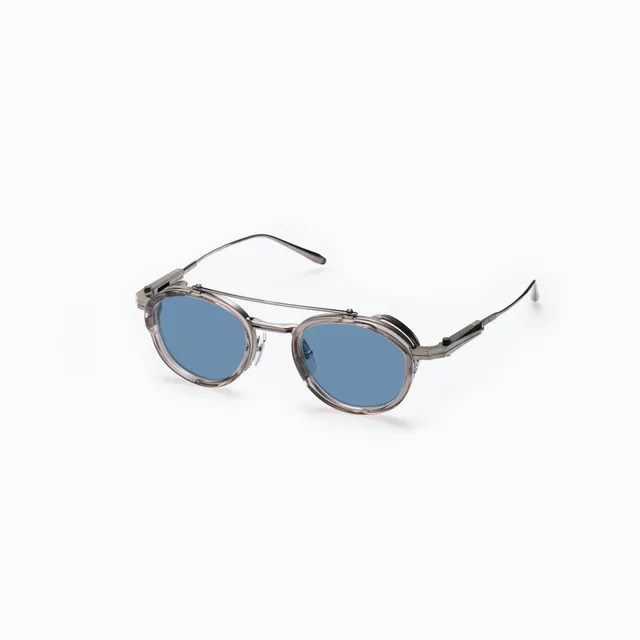 Akoni Horizon Infinity occhiali da sole Brushed Black Palladium titanio