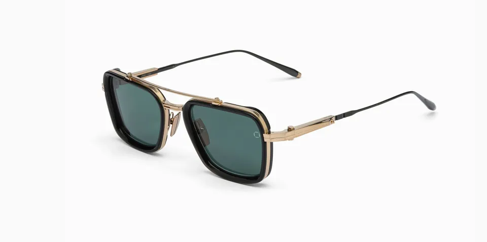 Akoni Optima Solis occhiali da sole crystal black 51 aviator