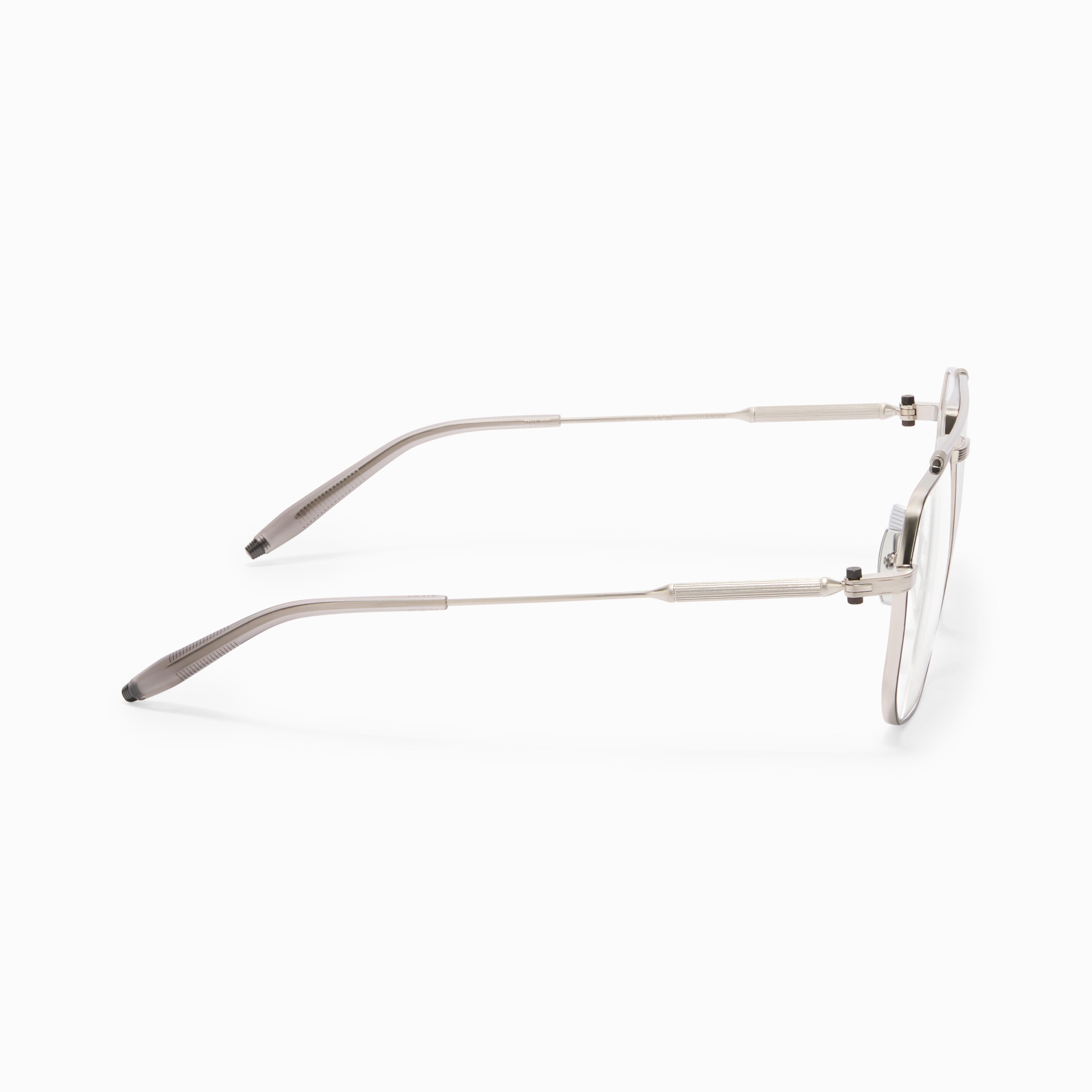 Akoni Horizon Atlas occhiali da vista Brushed Silver titanio