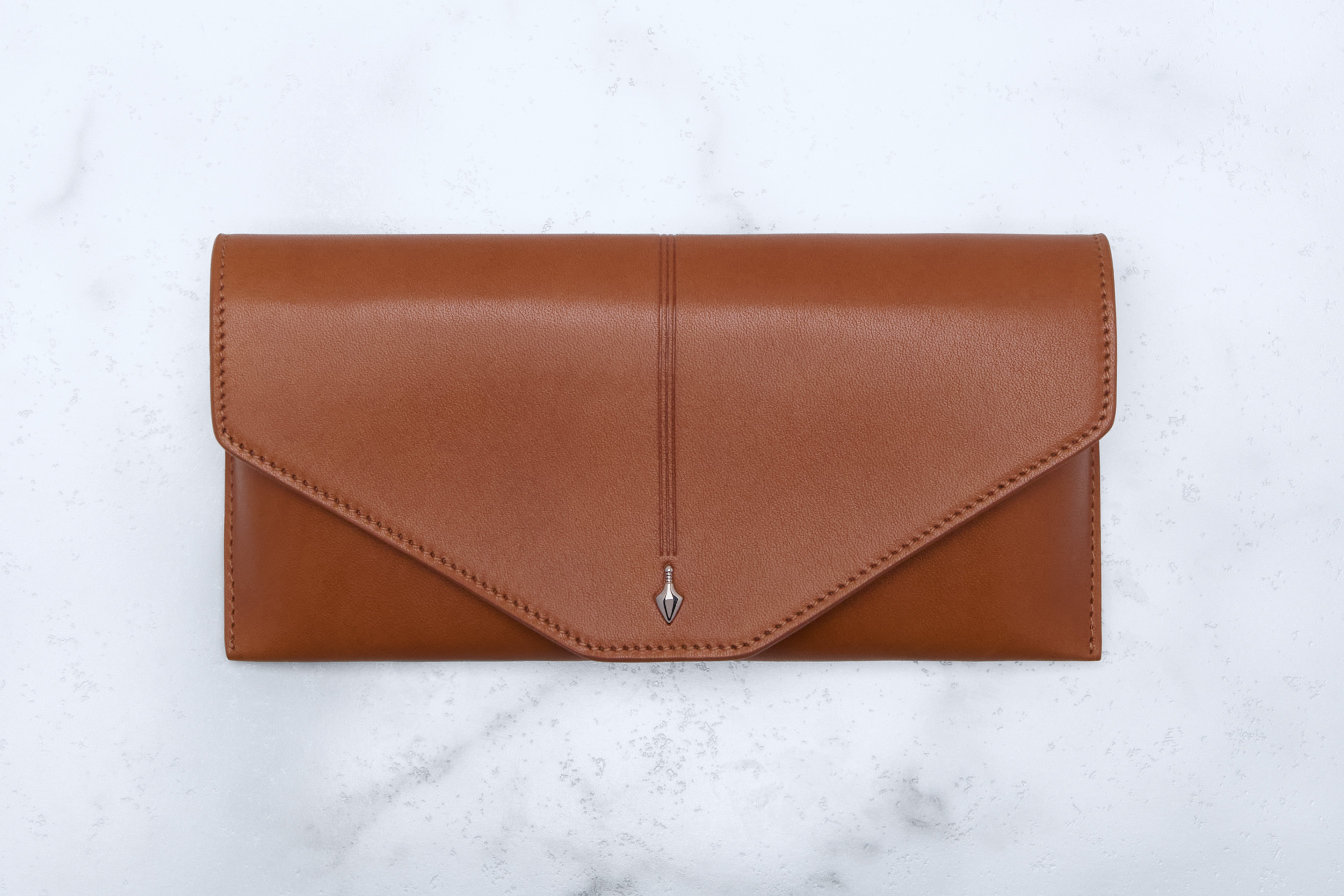 Jacques Marie Mage Circa Envelope custodia occhiali arancione