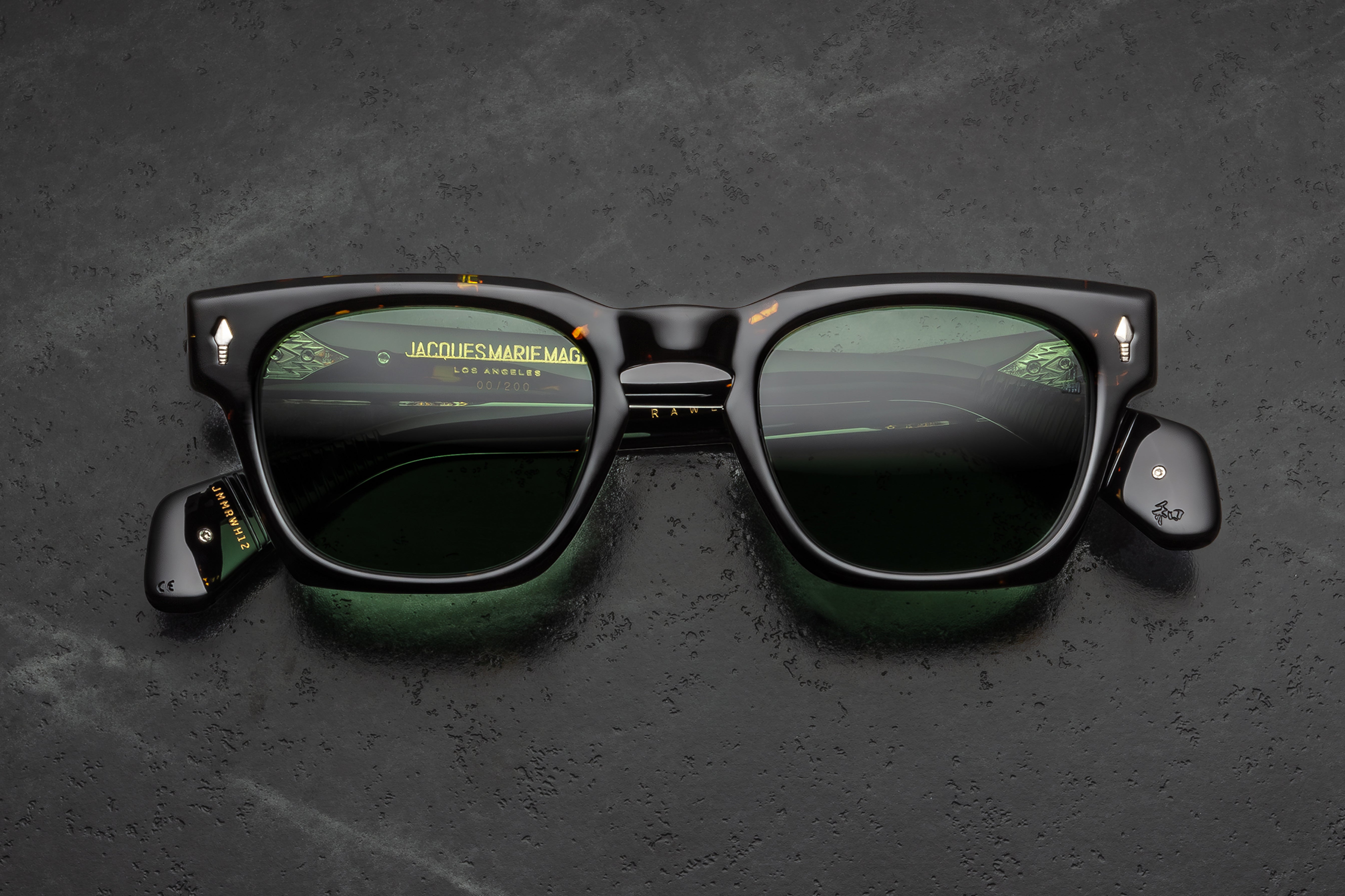 Jacques Marie Mage Rawlins K4 occhiali sole vetro onice