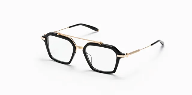 Akoni Akari occhiali da sole Solid Black brow bar
