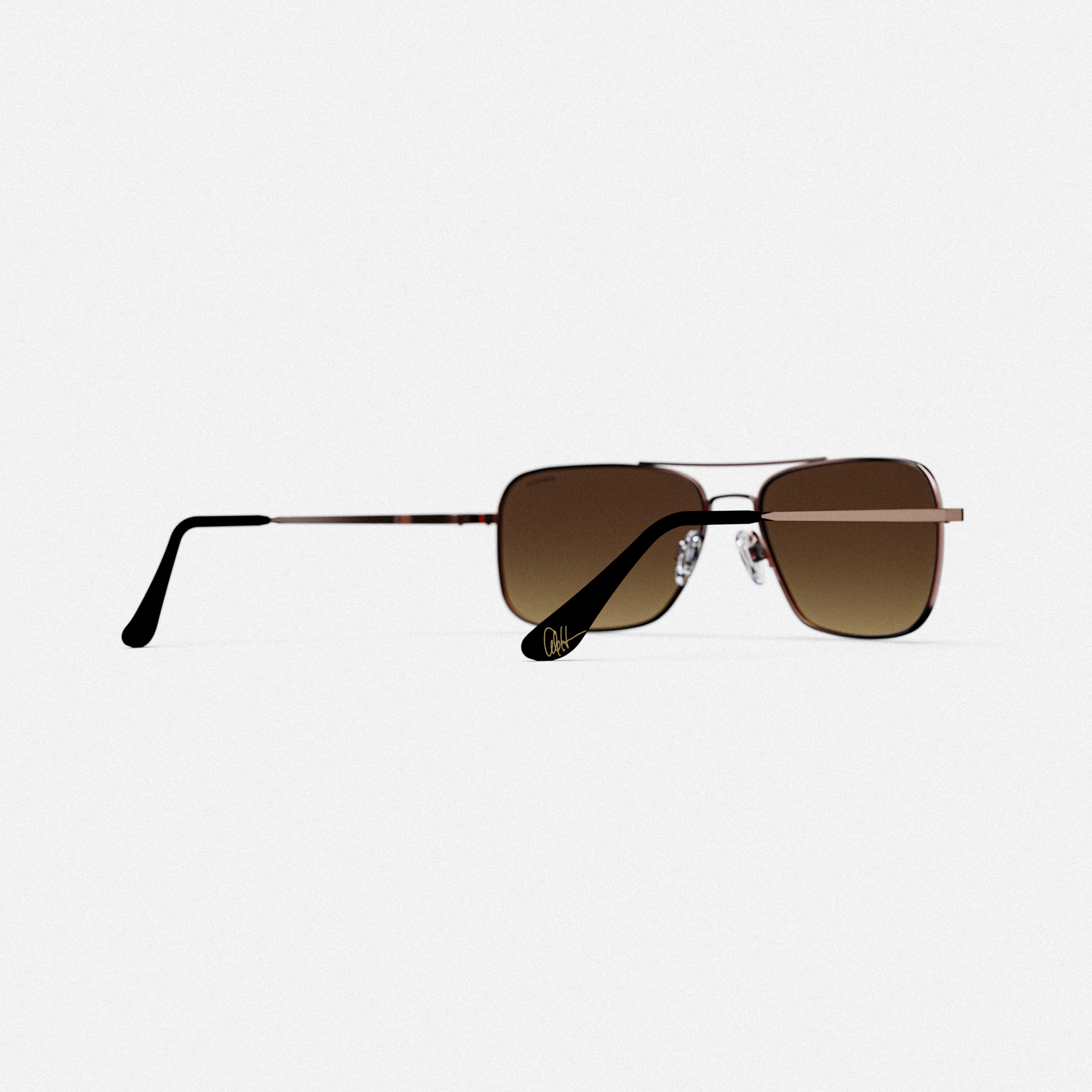 Randolph Frontier Cole Hauser occhiali da sole 59mm bronzo