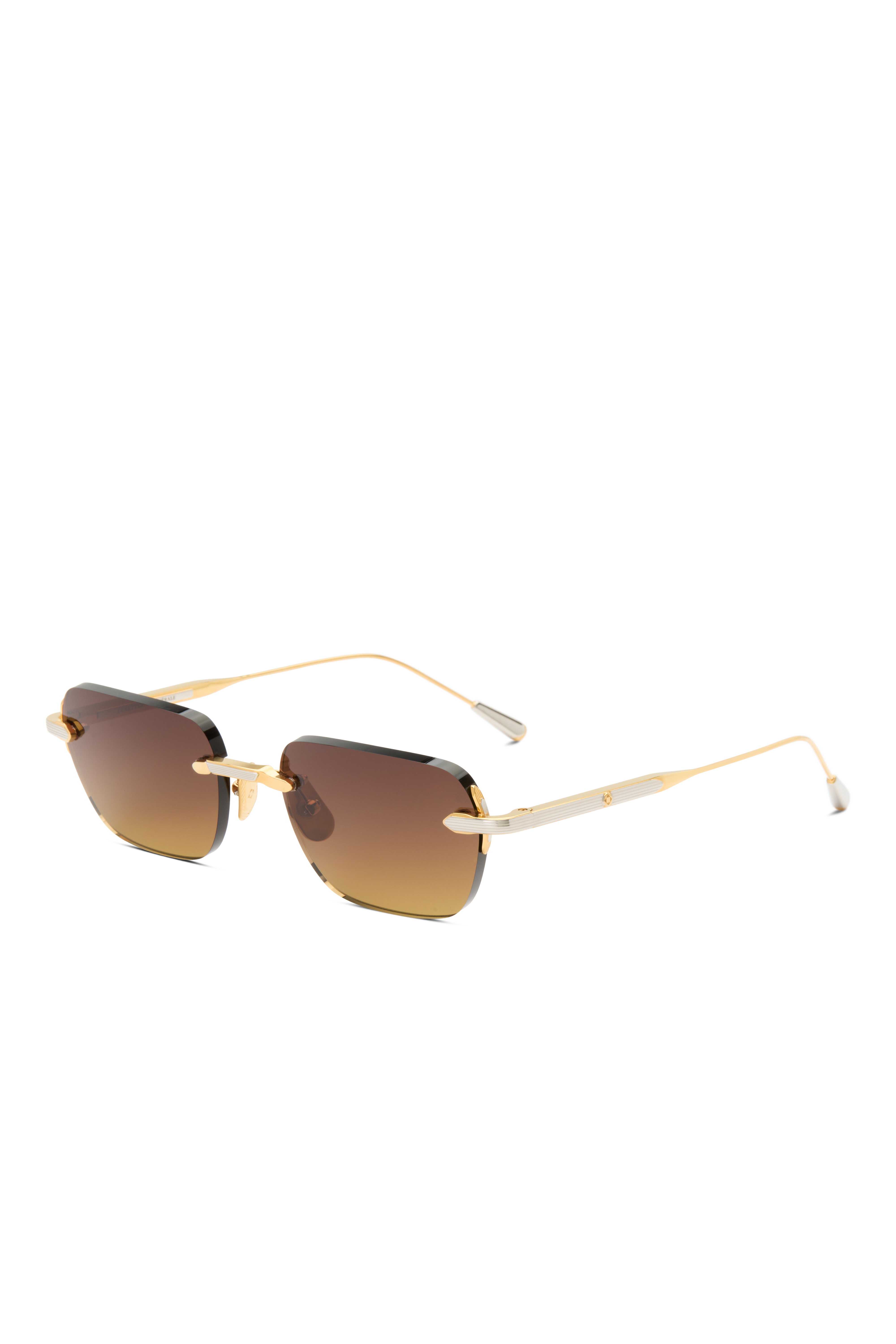 Lunetterie Générale Wabi-Sabi occhiali sole rimless nero blu